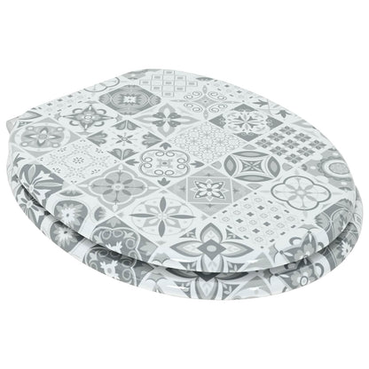 Sedile per toilette con chiusura morbida 2 pcs 44 x 38 cm | homemem39
