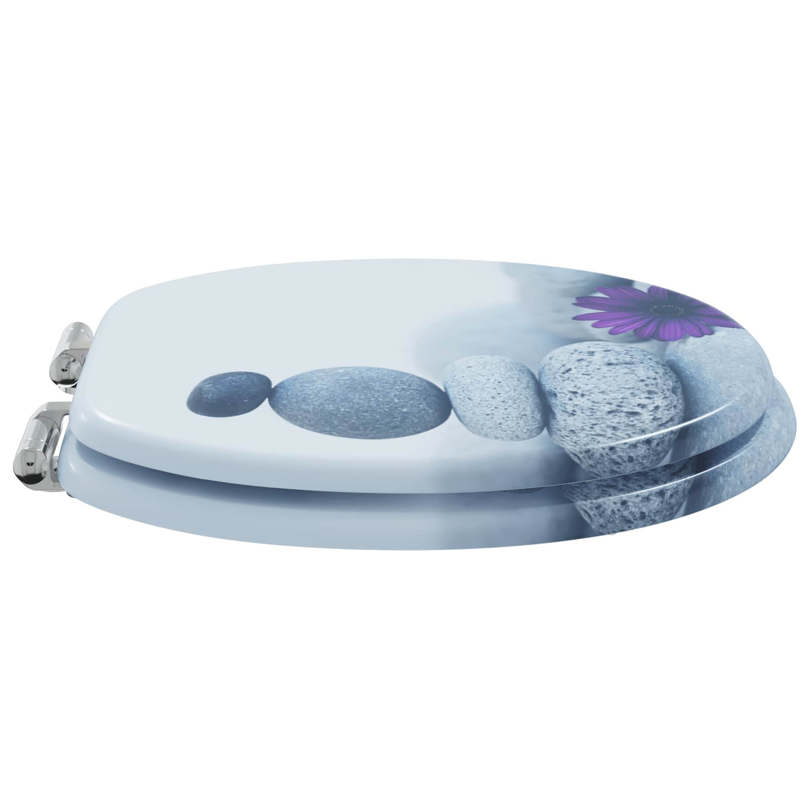 Sedile per toilette con chiusura morbida 2 pcs Grigio | homemem39