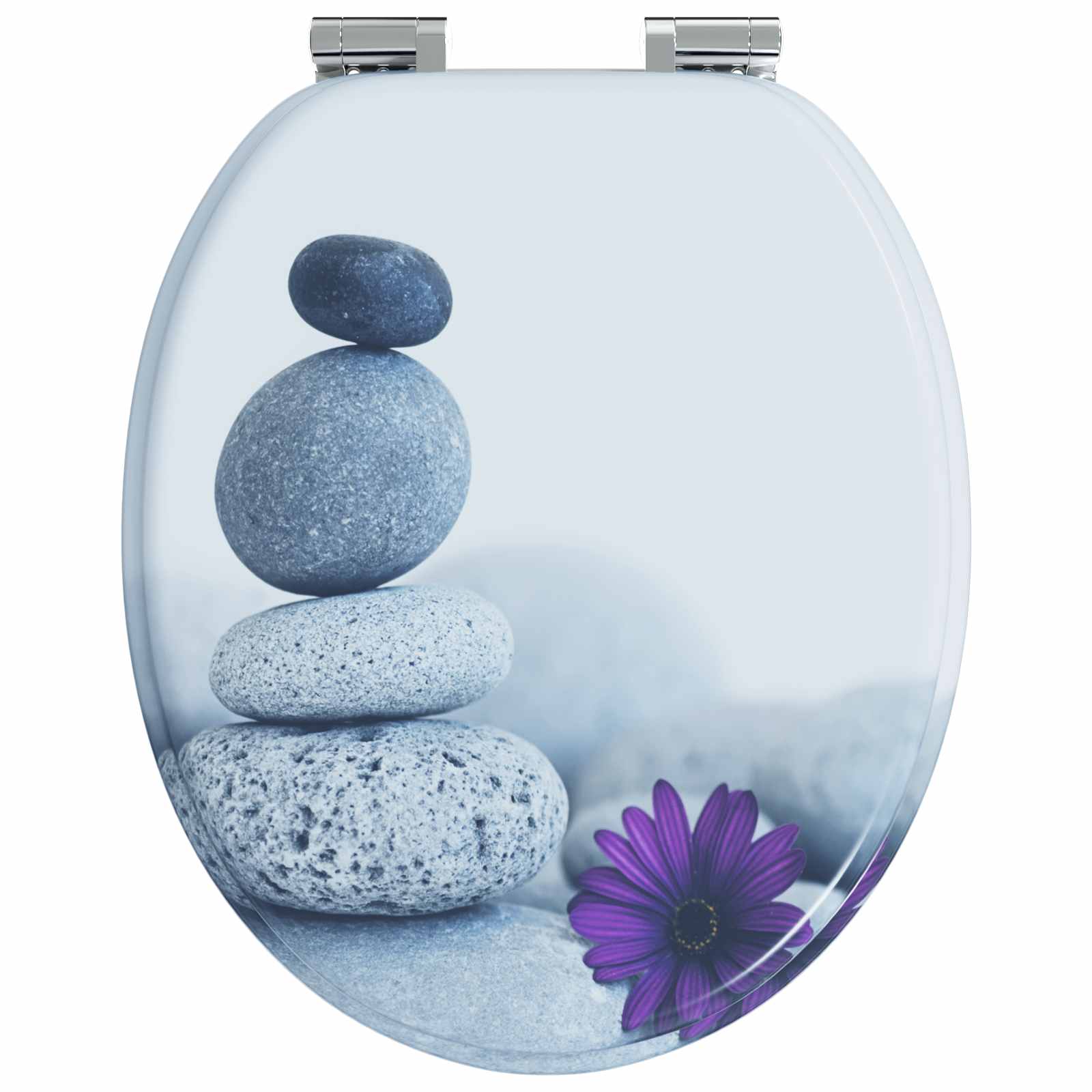Sedile per toilette con chiusura morbida 2 pcs Grigio | homemem39