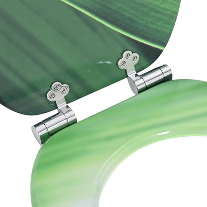 Sedile per toilette con chiusura morbida 2 pcs Goccia verde