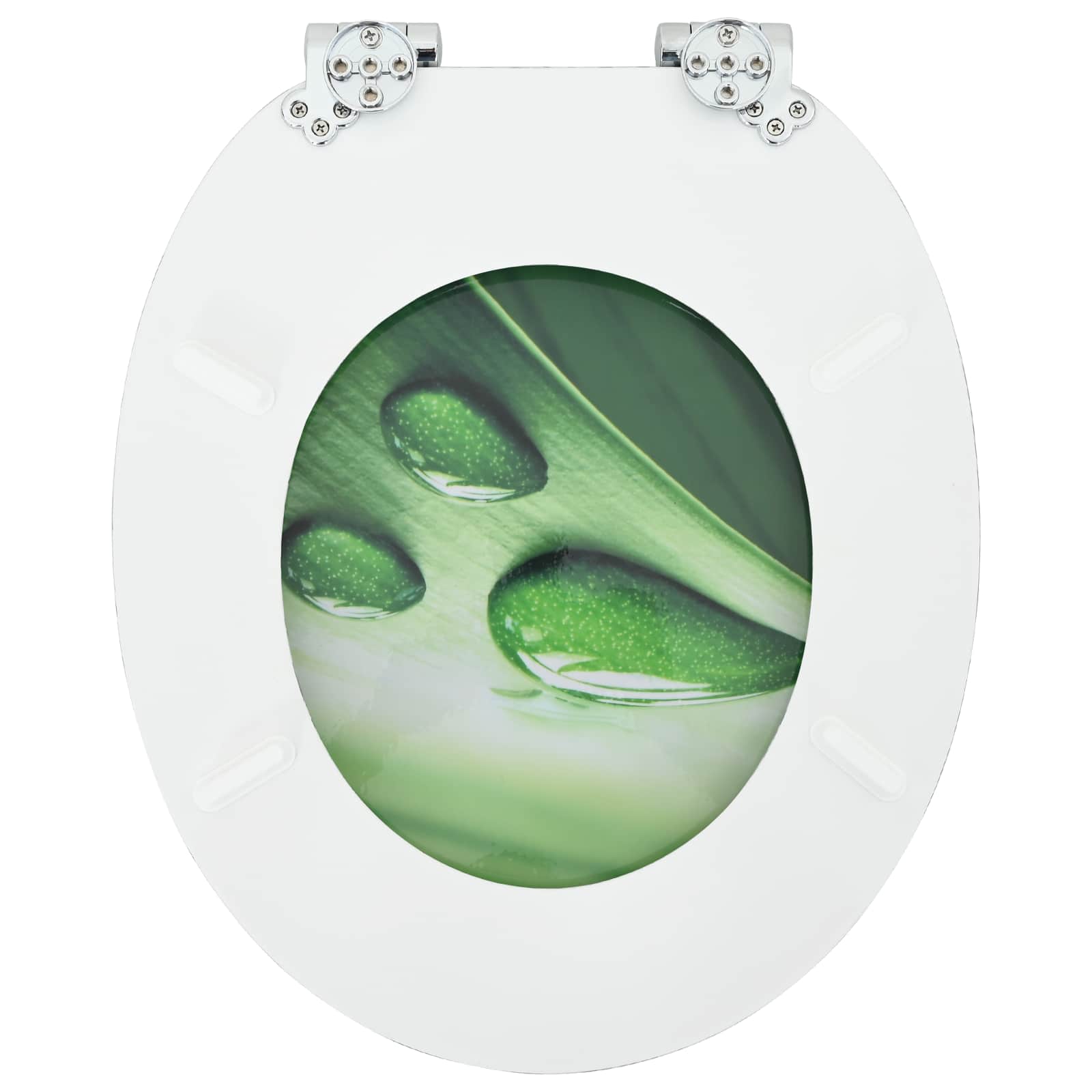 Sedile per toilette con chiusura morbida 2 pcs Goccia verde | homemem39