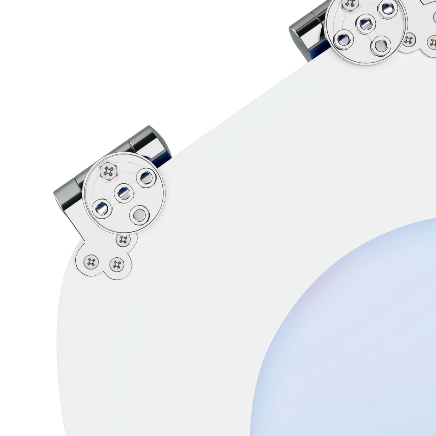 Sedile del WC 2 pcs Blu 43,8 x 37,8 cm Pannello MDF