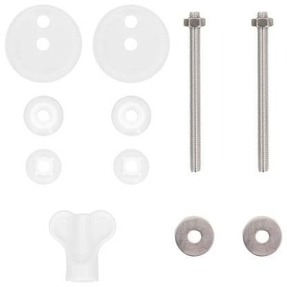 Sedile del WC 2 pcs Blu 43,8 x 37,8 cm Pannello MDF