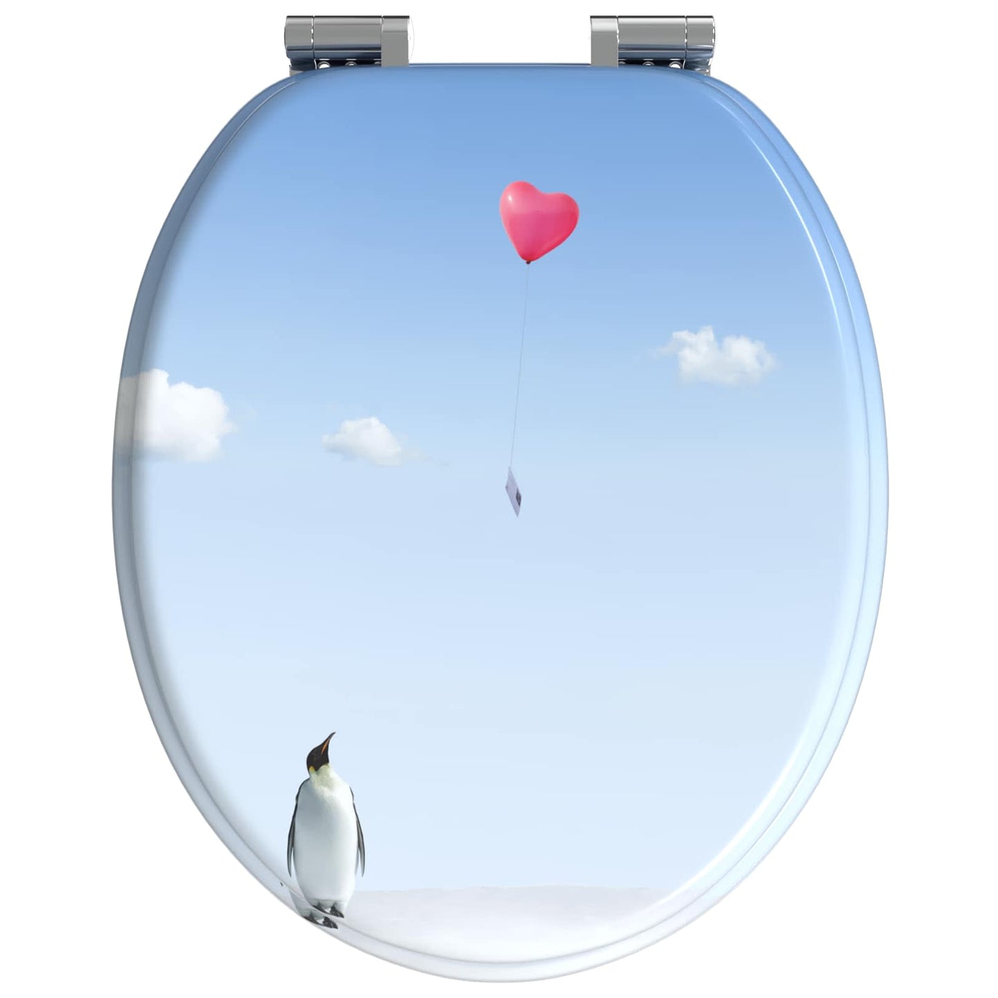 Sedile del WC 2 pcs Blu 43,8 x 37,8 cm Pannello MDF