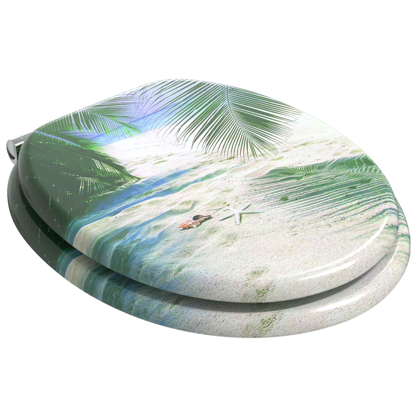 Sedile per toilette con chiusura morbida 2 pcs Verde 44 x 38 cm | homemem39