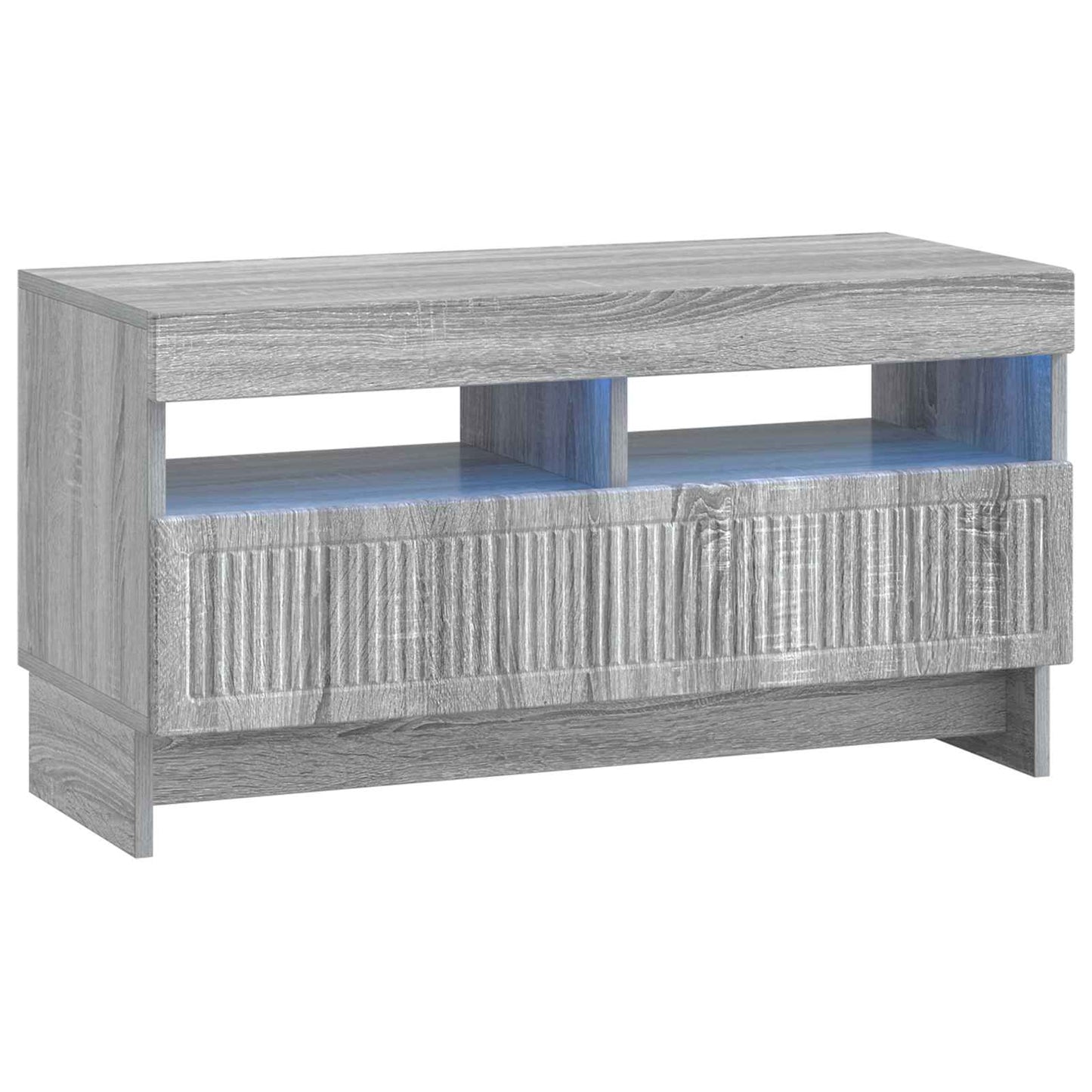 Mobile TV LED a 5 pezzi Sonoma grigio Legno ingegnerizzato