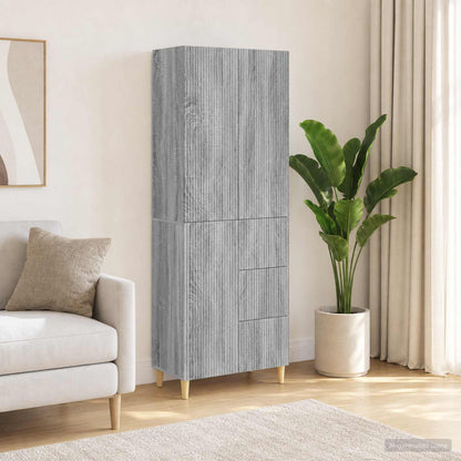 Set di armadi 2 pz Sonoma grigio Legno ingegnerizzato | homemem39
