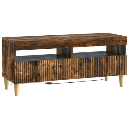 Mobile TV LED a 5 pezzi ARNHEM Rovere Fumo Legno ingegnerizzato