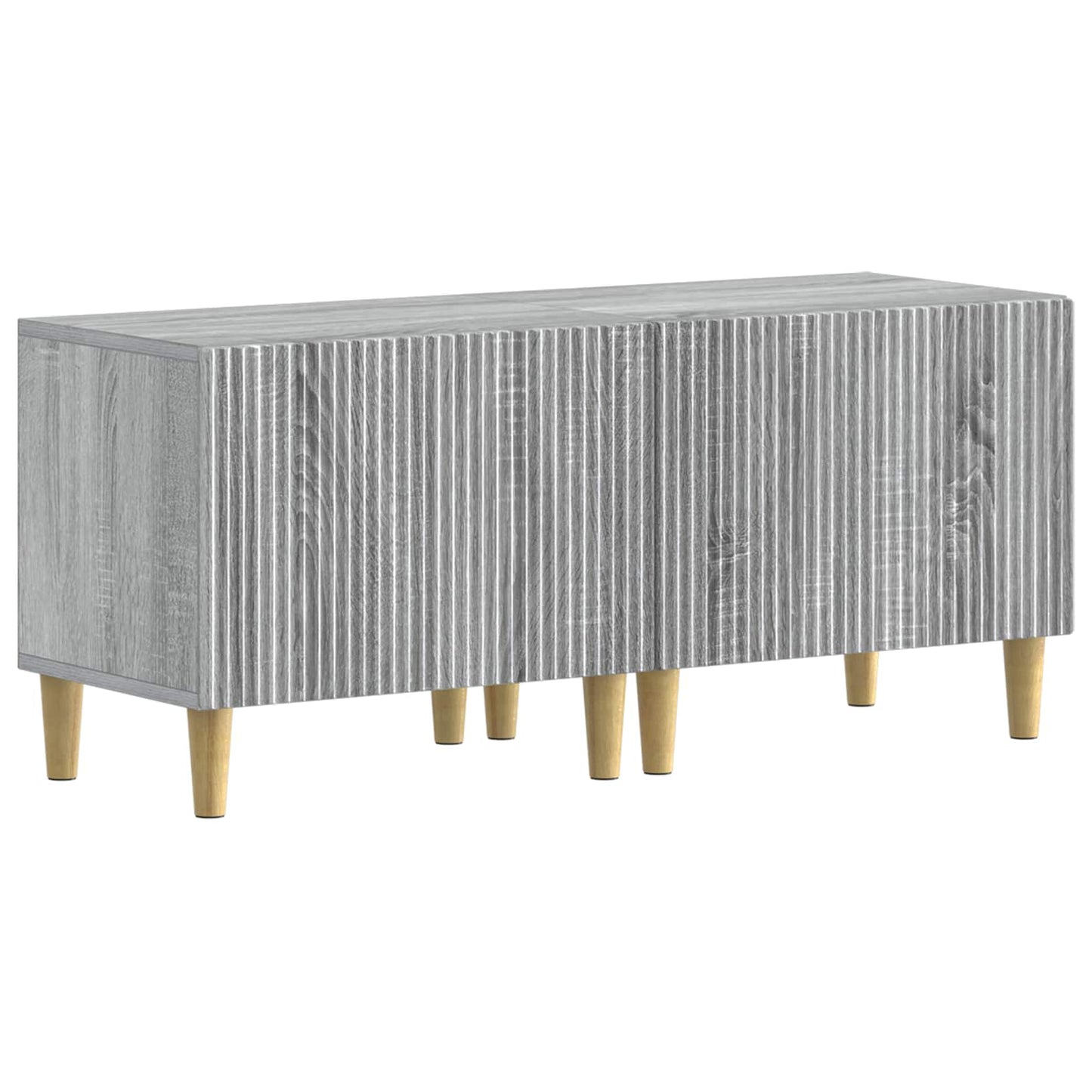 Mobile TV LED a 5 pezzi Sonoma grigio Legno ingegnerizzato