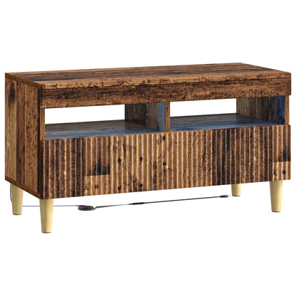 Mobile TV LED a 5 pezzi Legno antico Legno ingegnerizzato