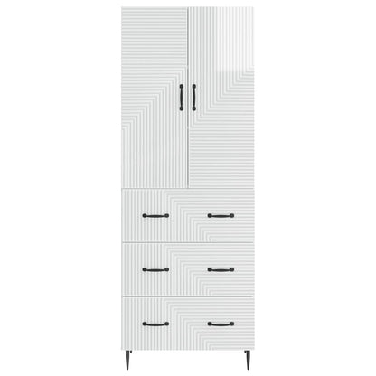 Set di armadi 2 pcs Bianco Lucido 66 x 34,5 x 90 cm | homemem39