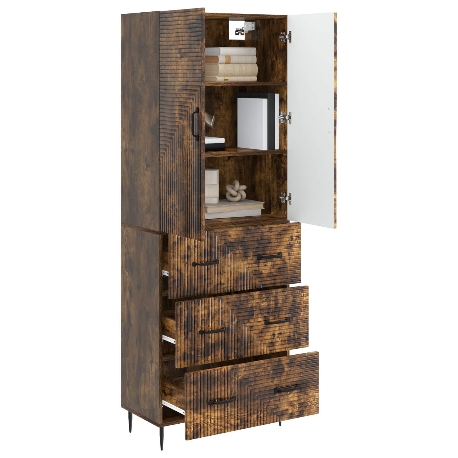 Set di armadi 2 pcs Rovere Fumo 66 x 34,5 x 90 cm | homemem39