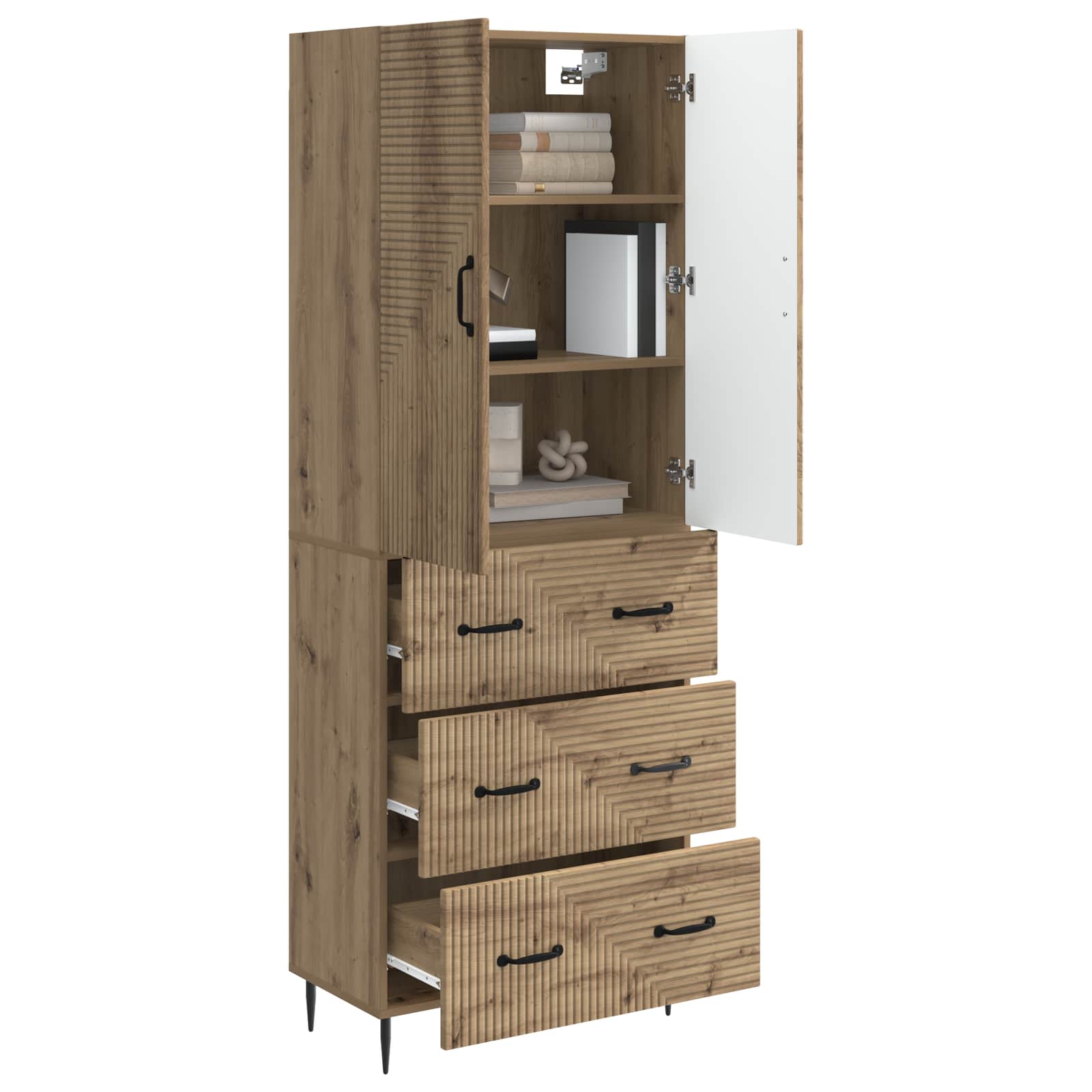 Set di armadi 2 pcs Rovere Artigianale 66 x 34,5 x 90 cm | homemem39