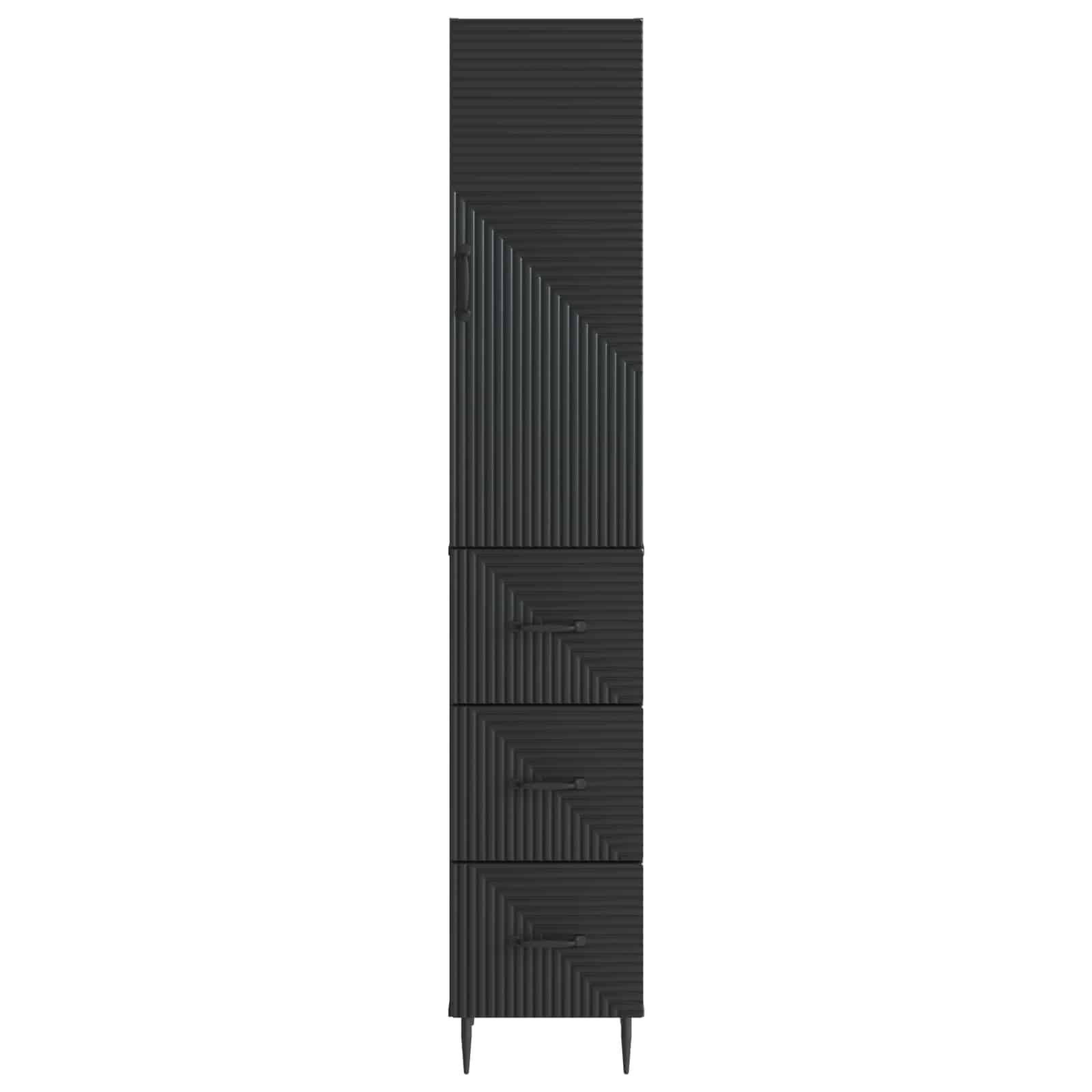 Set di armadi 2 pcs Nero 33 x 34,5 x 90 cm Legno ingegnerizzato | homemem39
