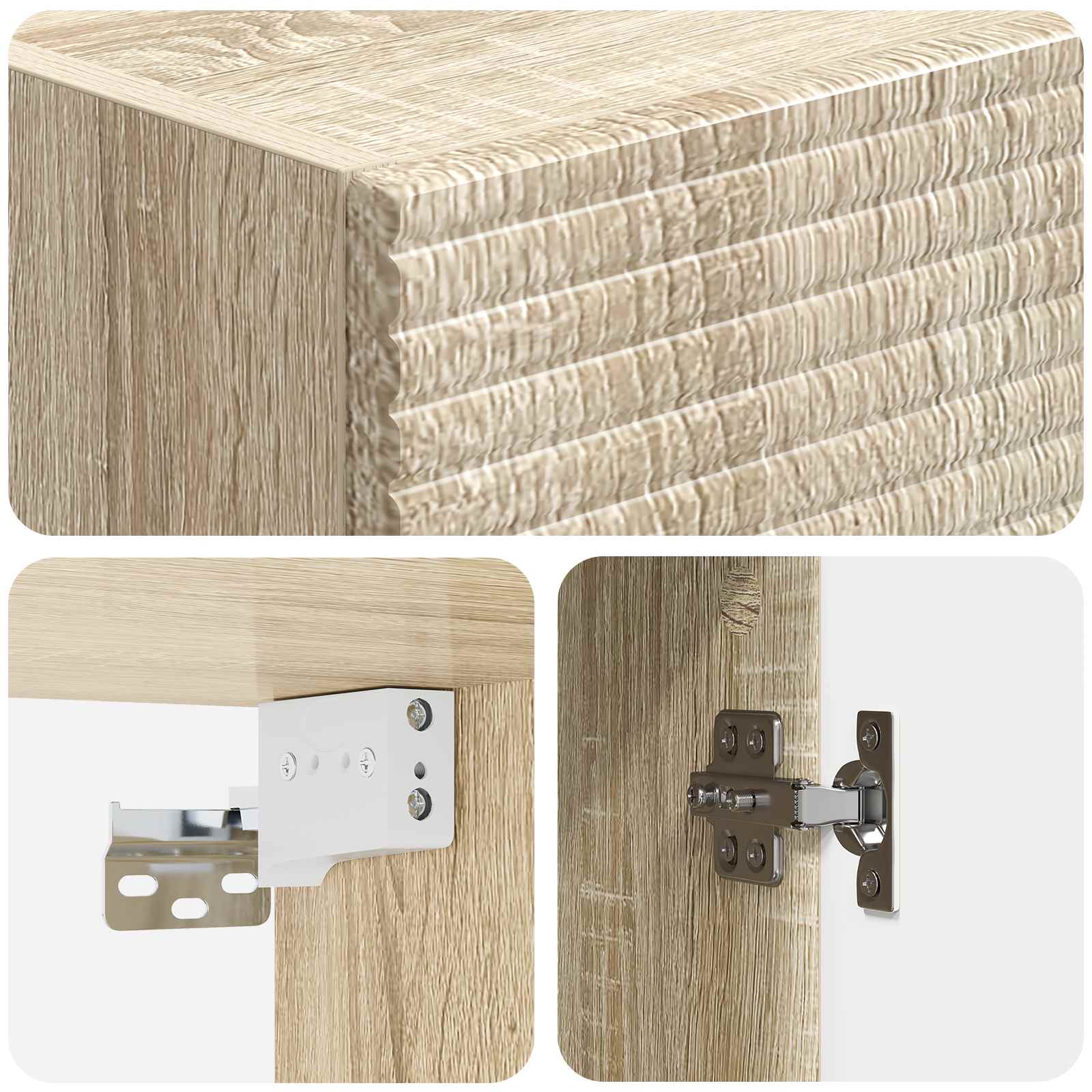 Set di armadi 2 pcs Rovere Sonoma 33 x 34,5 x 90 cm | homemem39