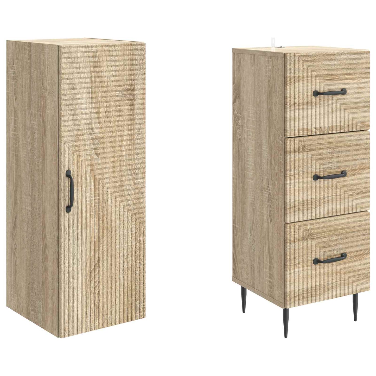 Set di armadi 2 pcs Rovere Sonoma 33 x 34,5 x 90 cm | homemem39