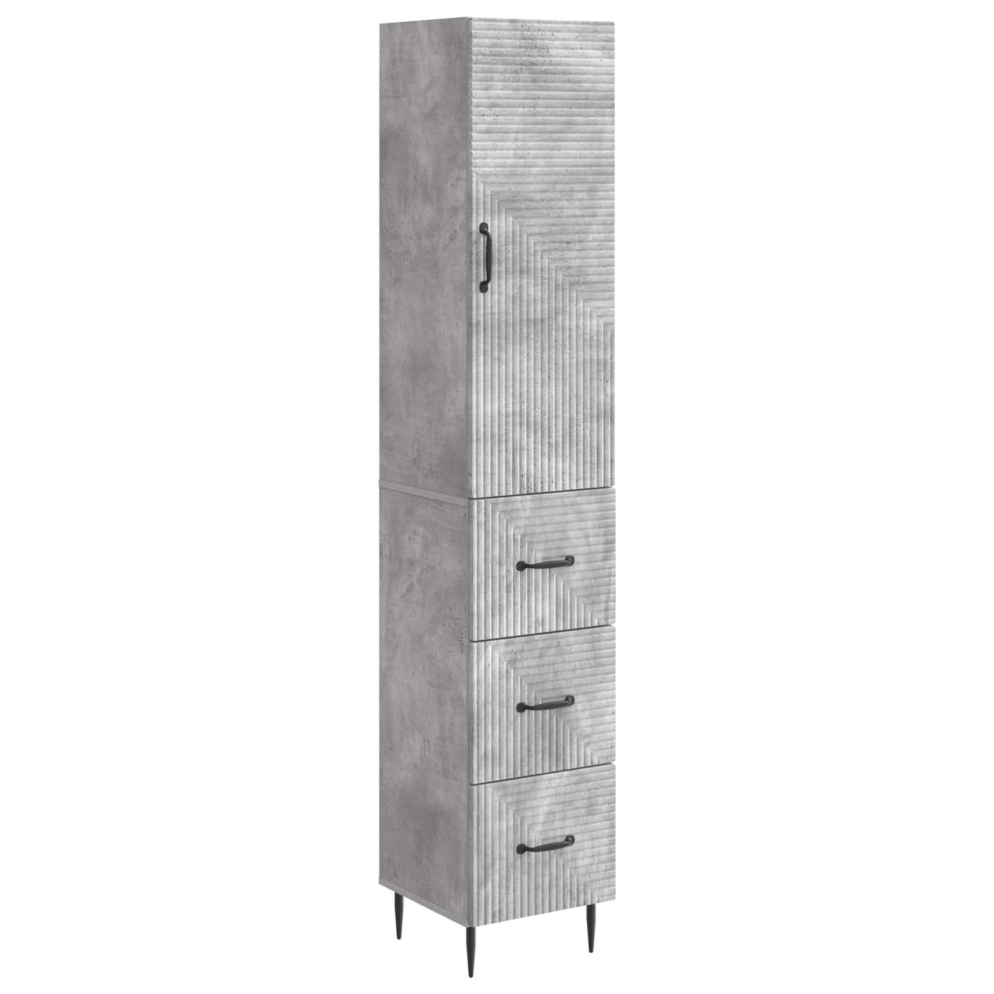 Set di armadi 2 pcs Grigio Cemento 33 x 34,5 x 90 cm | homemem39