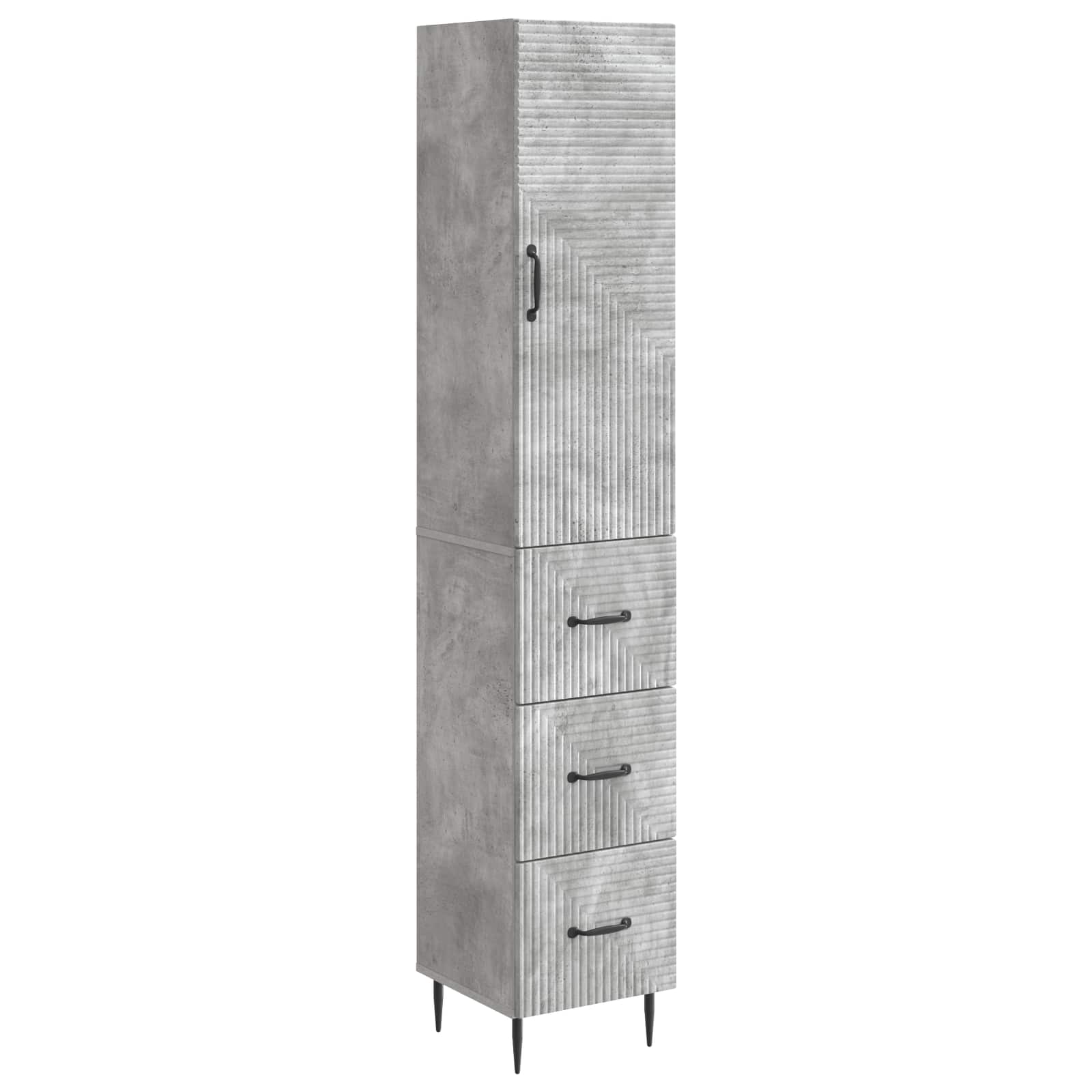 Set di armadi 2 pcs Grigio Cemento 33 x 34,5 x 90 cm | homemem39
