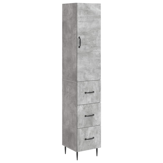Set di armadi 2 pcs Grigio Cemento 33 x 34,5 x 90 cm | homemem39