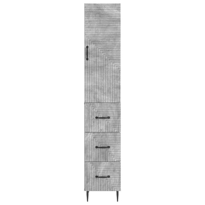 Set di armadi 2 pcs Grigio Cemento 33 x 34,5 x 90 cm | homemem39
