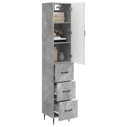 Set di armadi 2 pcs Grigio Cemento 33 x 34,5 x 90 cm | homemem39