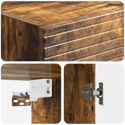 Set di armadi 2 pcs Rovere Fumo 33 x 34,5 x 90 cm | homemem39