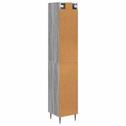 Set di armadi 2 pcs Sonoma grigio 33 x 34,5 x 90 cm | homemem39