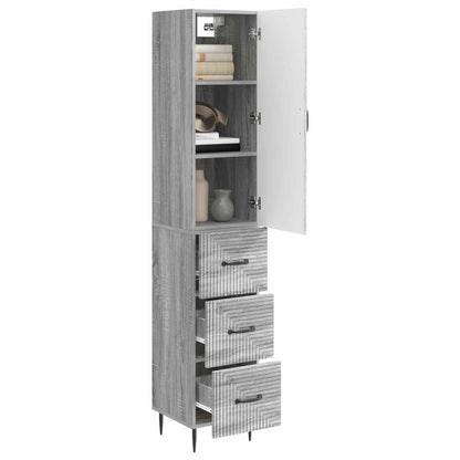 Set di armadi 2 pcs Sonoma grigio 33 x 34,5 x 90 cm | homemem39