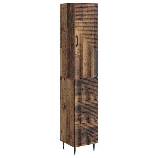 Set di armadi 2 pcs Legno antico 33 x 34,5 x 90 cm | homemem39
