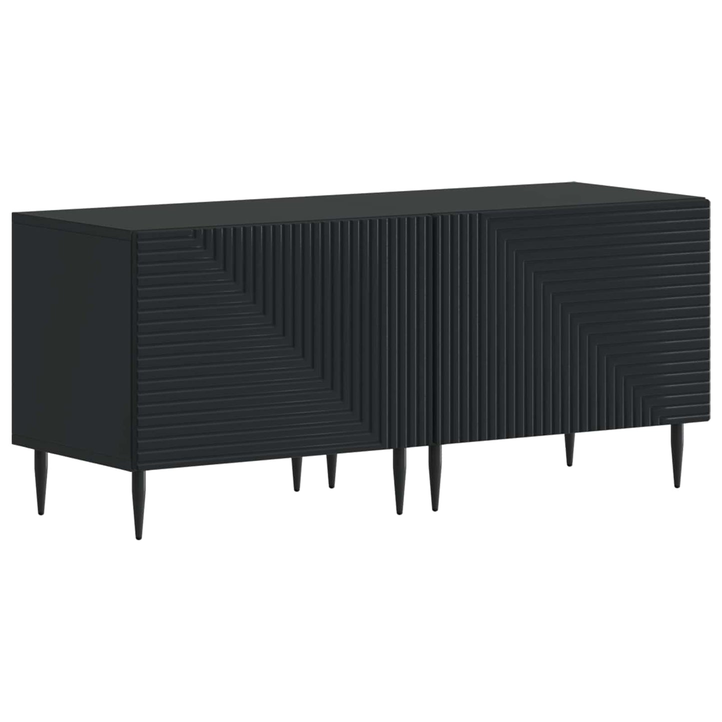 Mobile TV LED a 3 pezzi Nero Legno ingegnerizzato