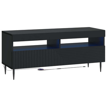 Mobile TV LED a 3 pezzi Nero Legno ingegnerizzato