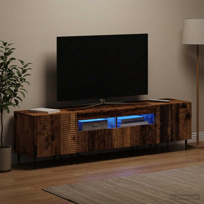 Mobile TV LED a 3 pezzi Legno antico Legno ingegnerizzato
