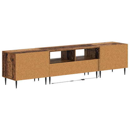 Mobile TV LED a 3 pezzi Legno antico Legno ingegnerizzato