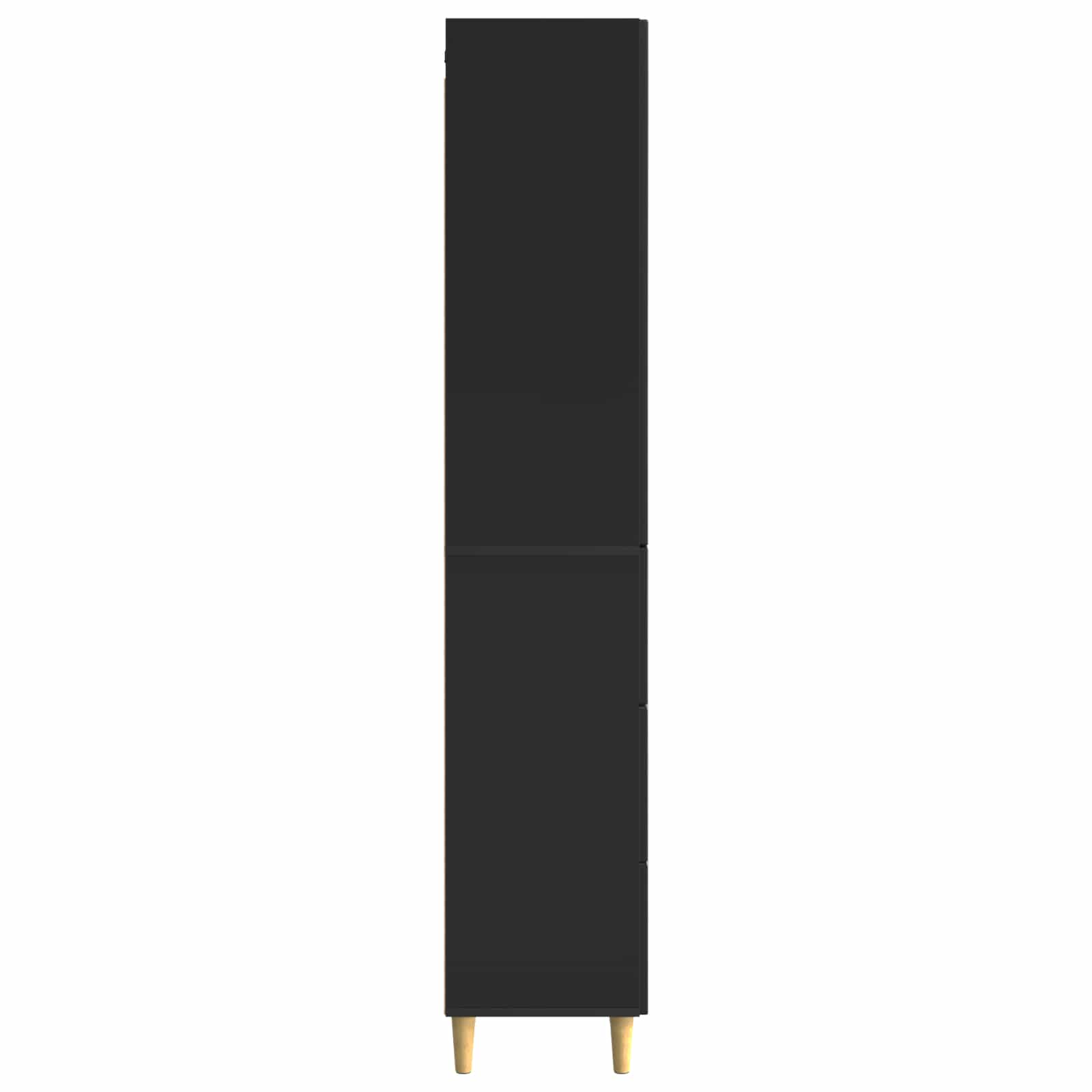 Set di armadi 2 pcs Nero 66 x 34,5 x 90 cm Legno ingegnerizzato | homemem39