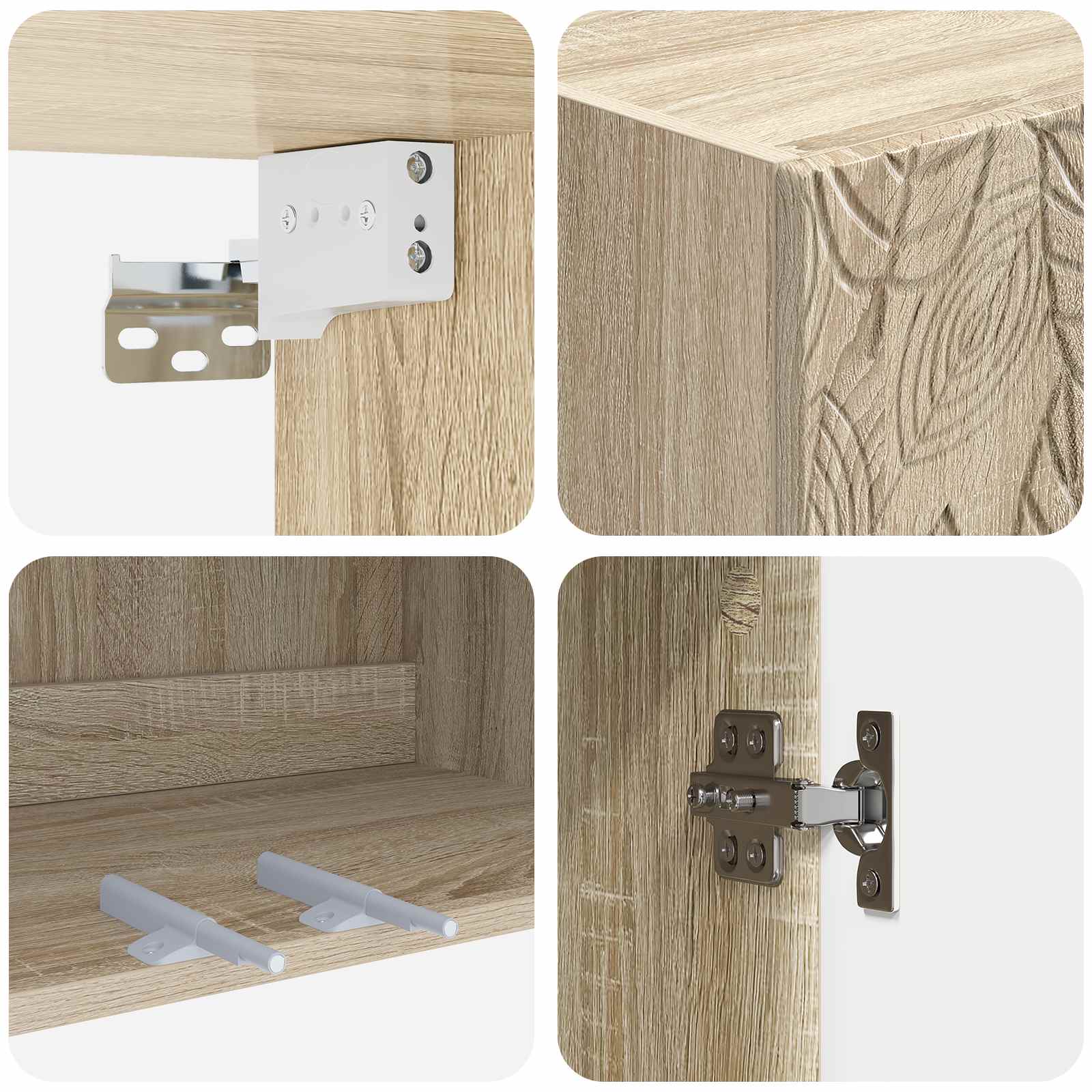 Set di armadi 2 pcs Rovere Sonoma 66 x 34,5 x 90 cm | homemem39