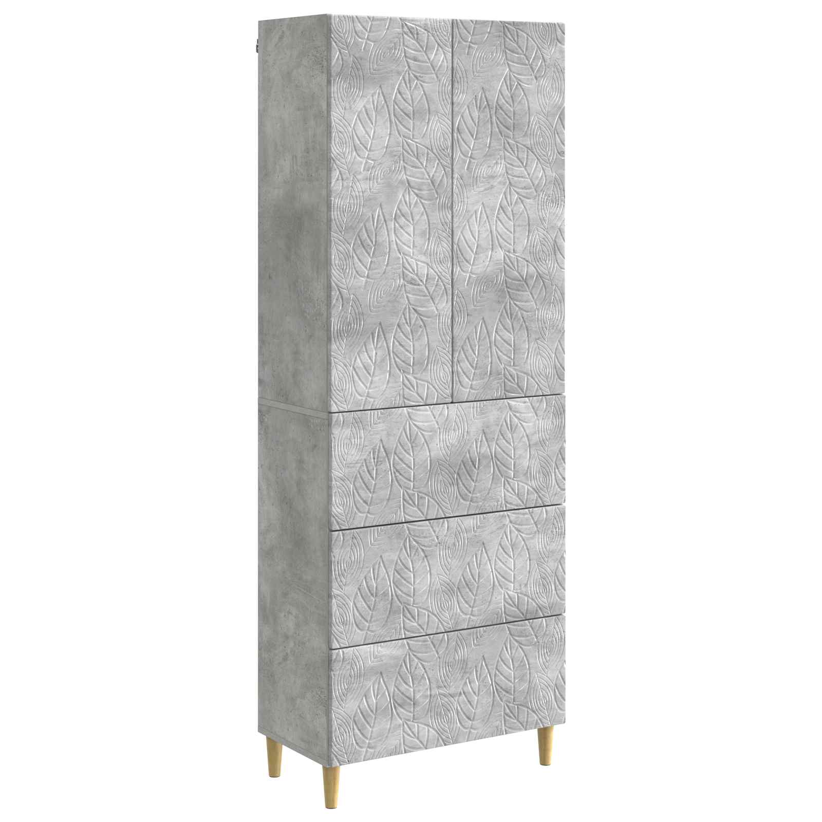 Set di armadi 2 pcs Grigio Cemento 66 x 34,5 x 90 cm | homemem39