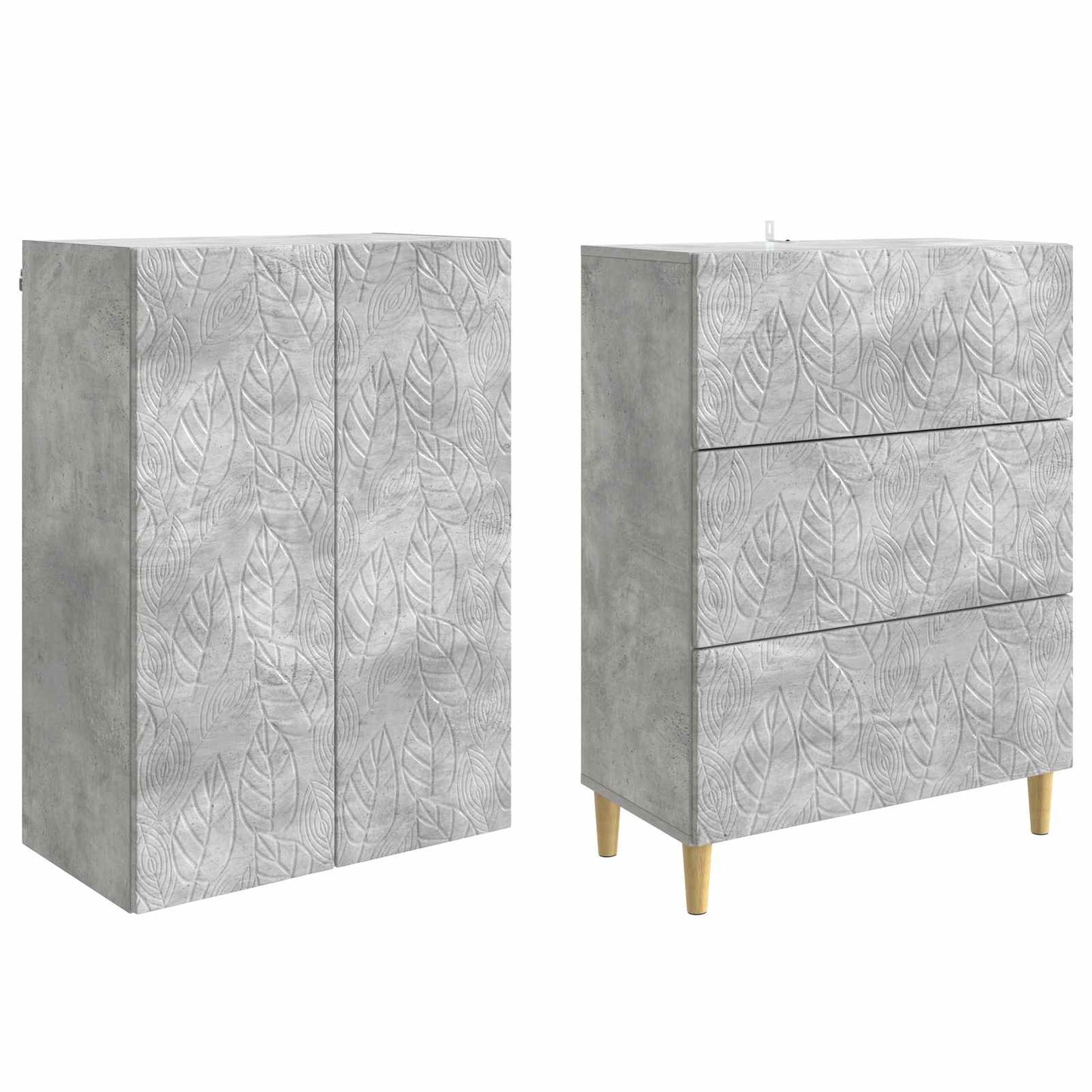 Set di armadi 2 pcs Grigio Cemento 66 x 34,5 x 90 cm | homemem39