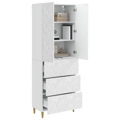 Set di armadi 2 pcs Bianco Lucido 66 x 34,5 x 90 cm | homemem39