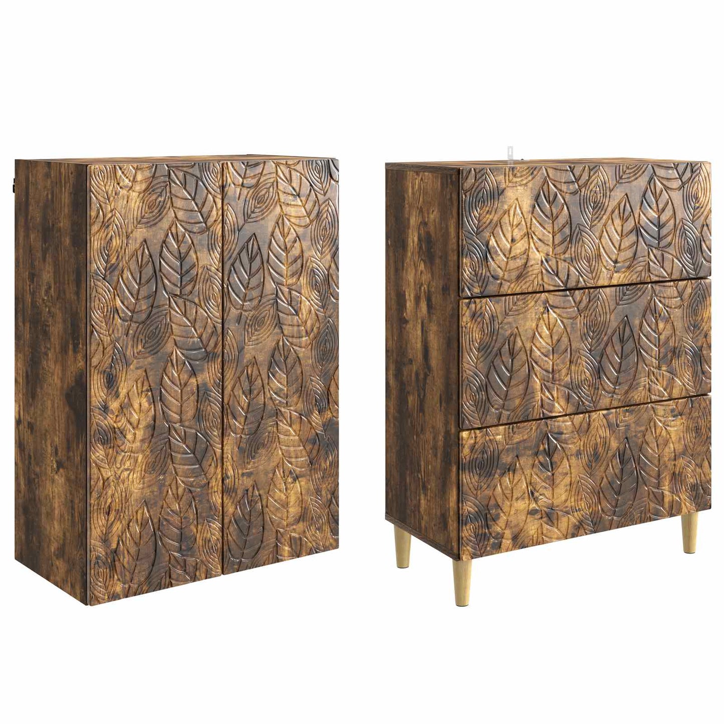 Set di armadi 2 pcs Rovere Fumo 66 x 34,5 x 90 cm | homemem39