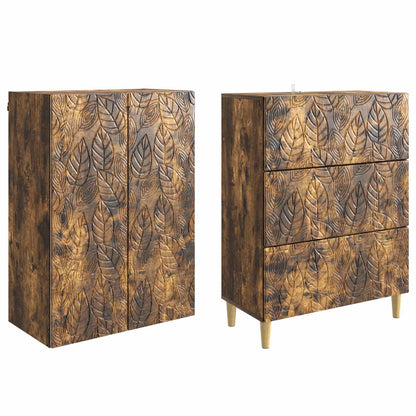 Set di armadi 2 pcs Rovere Fumo 66 x 34,5 x 90 cm | homemem39