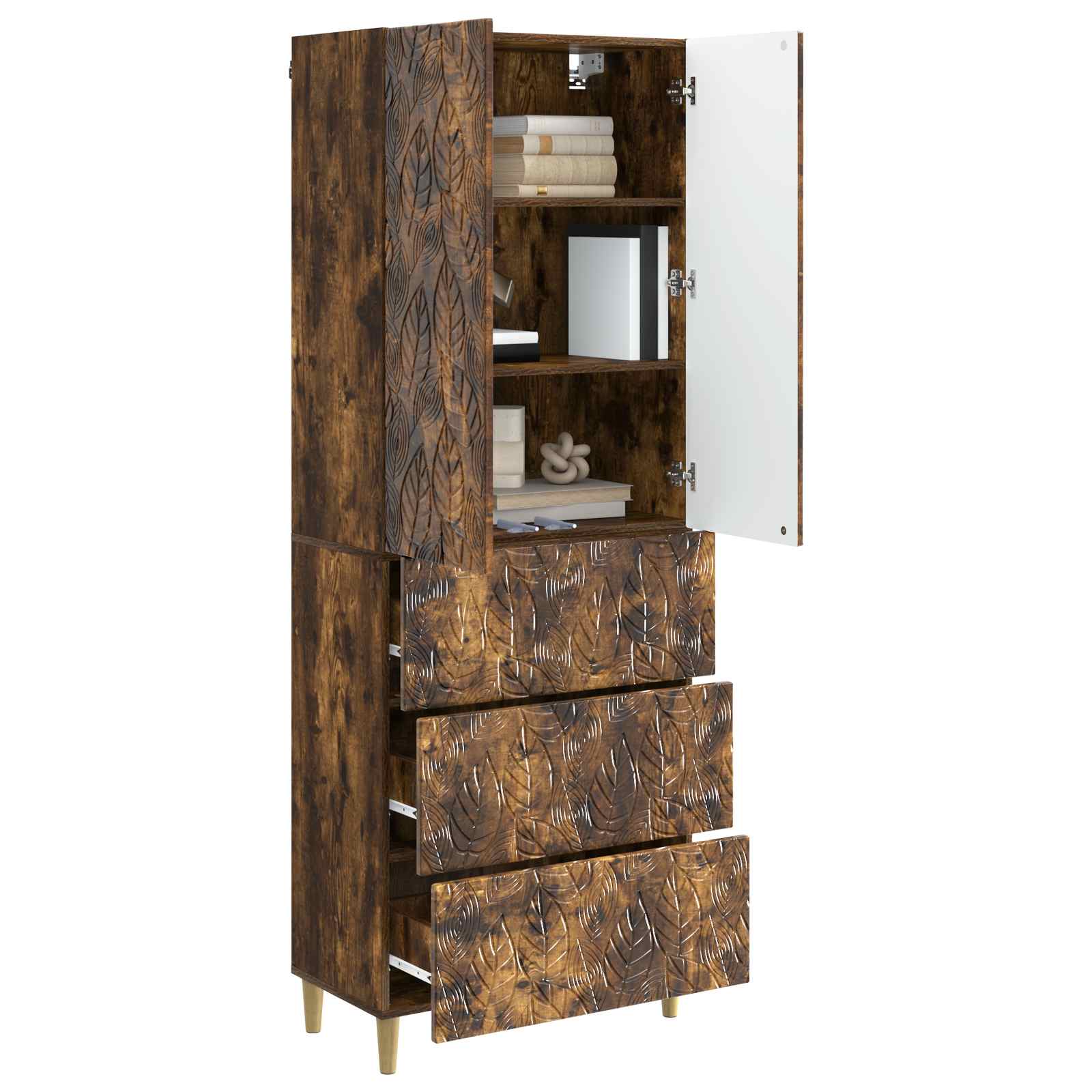 Set di armadi 2 pcs Rovere Fumo 66 x 34,5 x 90 cm | homemem39