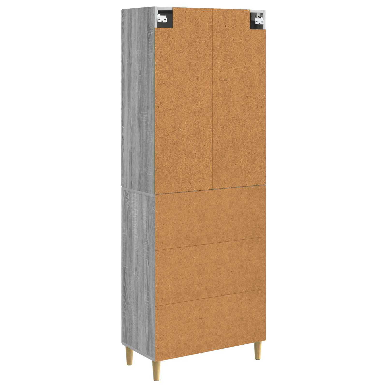 Set di armadi 2 pcs Sonoma grigio 66 x 34,5 x 90 cm | homemem39