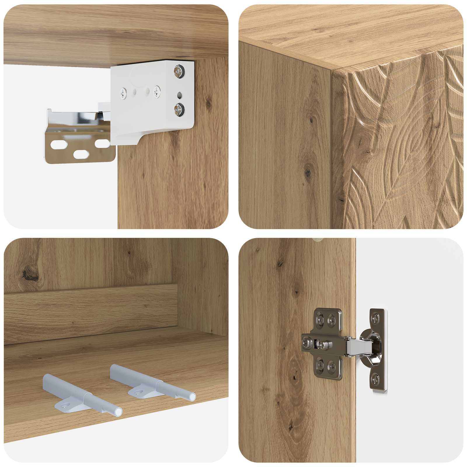 Set di armadi 2 pcs Rovere Artigianale 66 x 34,5 x 90 cm | homemem39