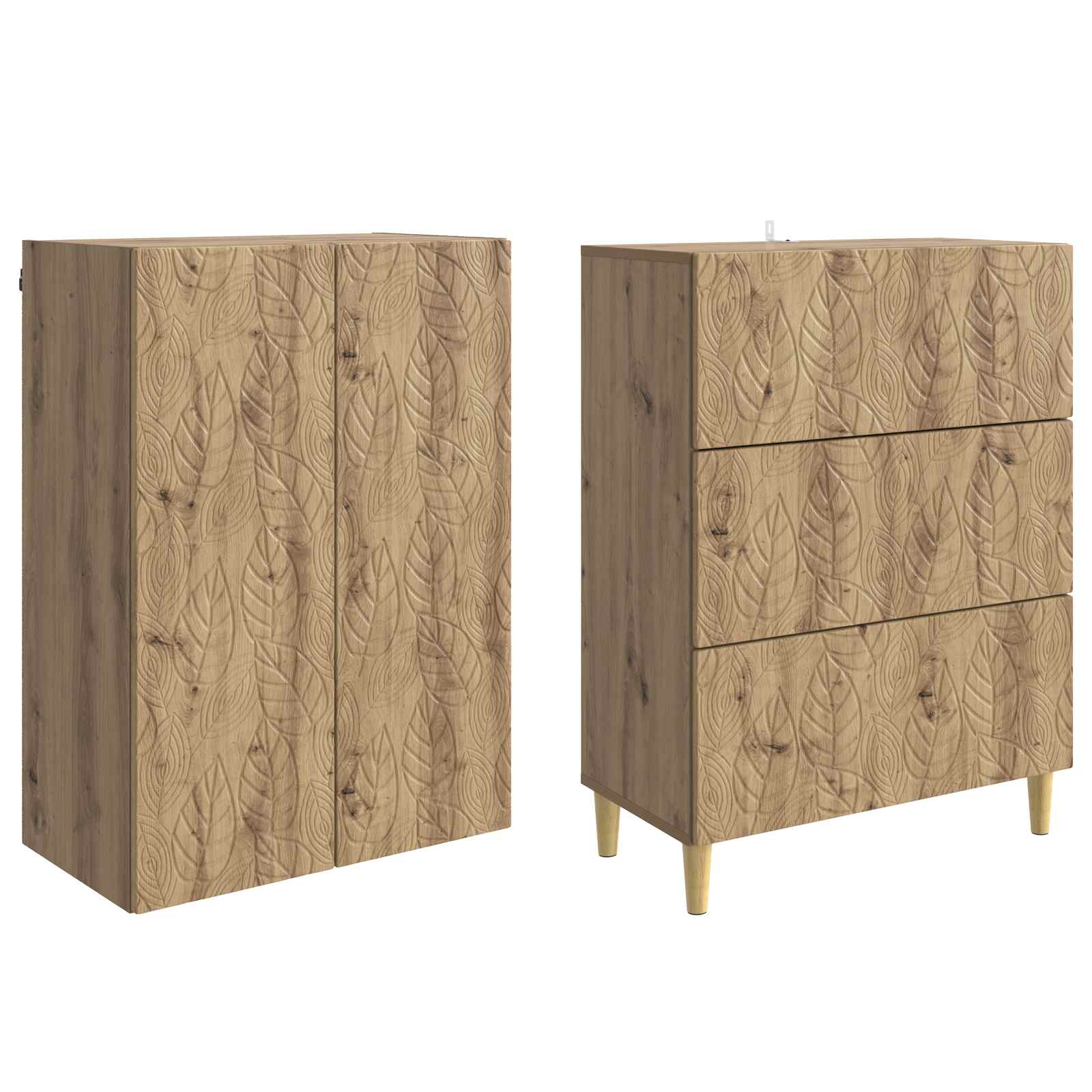 Set di armadi 2 pcs Rovere Artigianale 66 x 34,5 x 90 cm | homemem39