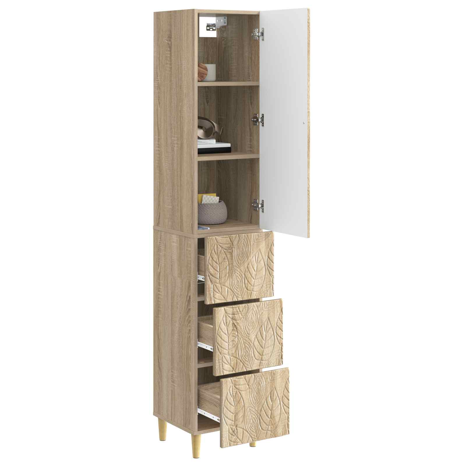Set di armadi 2 pcs Rovere Sonoma 33 x 34,5 x 90 cm | homemem39