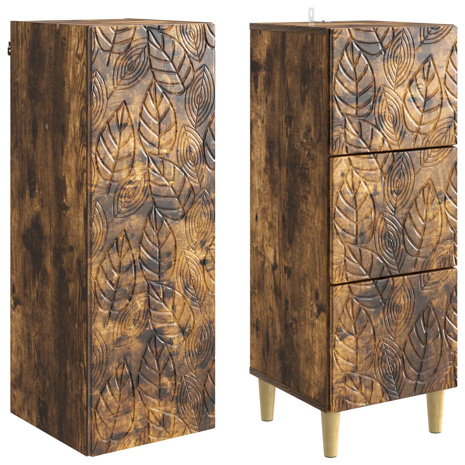 Set di armadi 2 pcs Rovere Fumo 33 x 34,5 x 90 cm | homemem39