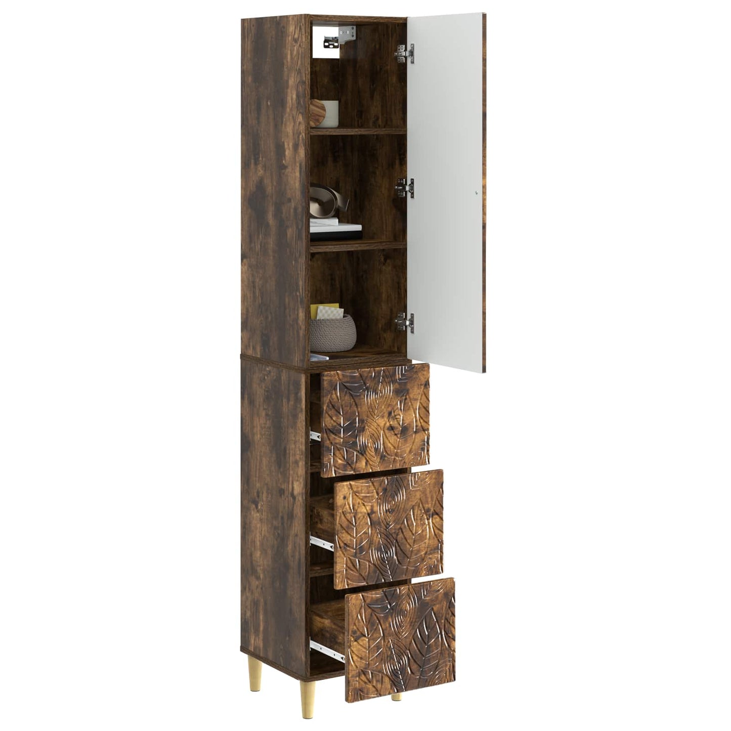 Set di armadi 2 pcs Rovere Fumo 33 x 34,5 x 90 cm | homemem39