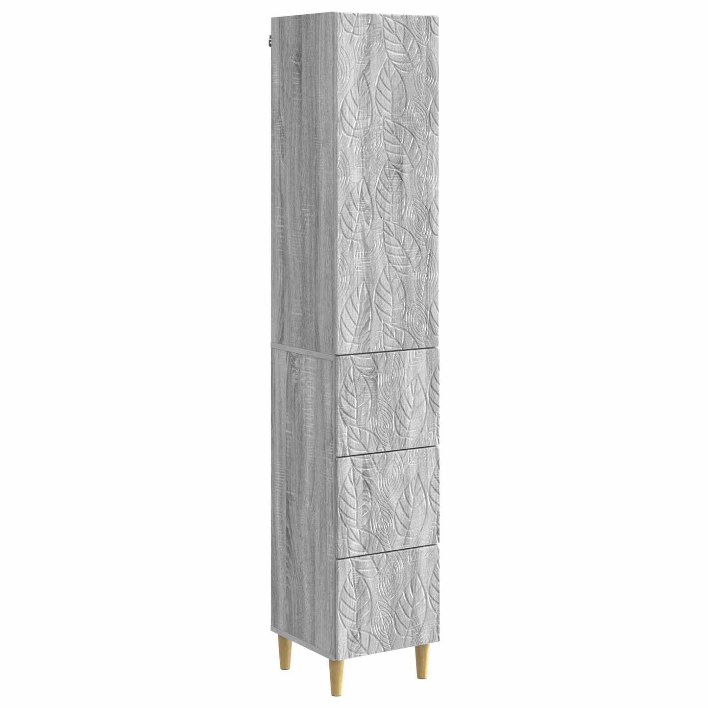 Set di armadi 2 pcs Sonoma grigio 33 x 34,5 x 90 cm | homemem39