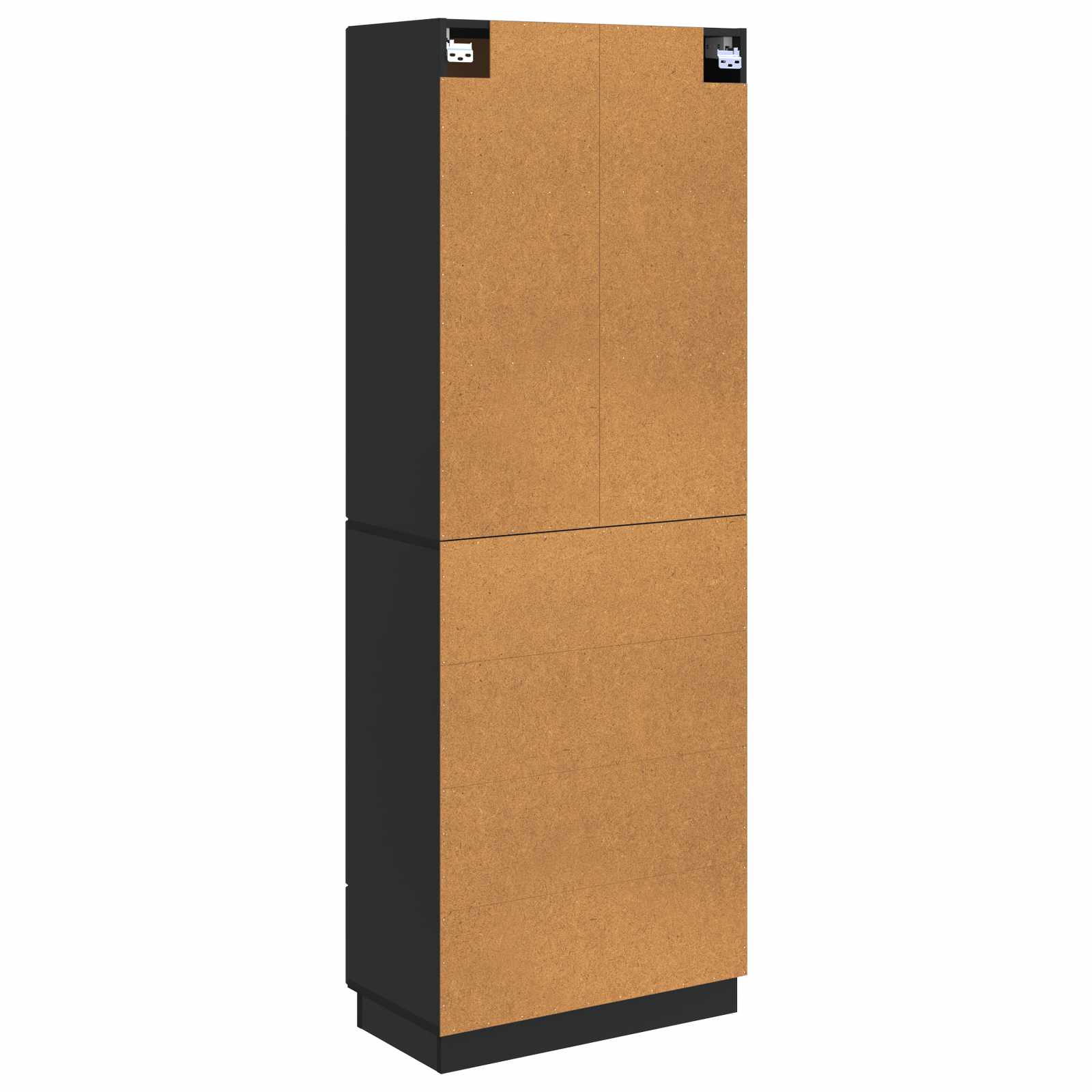 Set di armadi 2 pcs Nero 66 x 34,5 x 87 cm Legno ingegnerizzato | homemem39