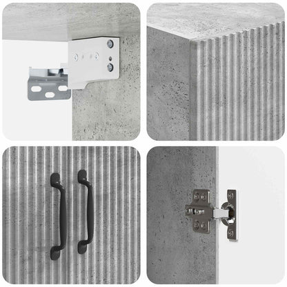 Set di armadi 2 pcs Grigio Cemento 66 x 34,5 x 87 cm | homemem39